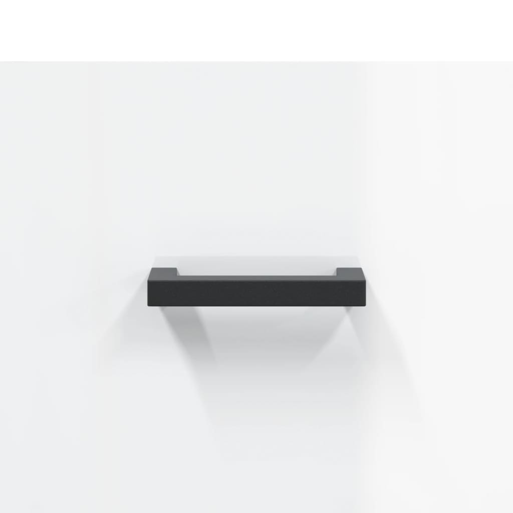 Skap Høyglans Hvit 69,5x31x115 cm