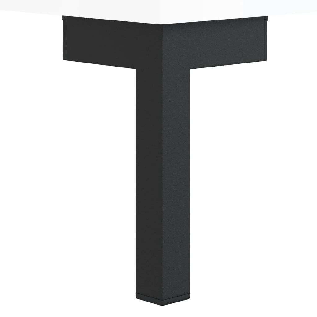 Skap Høyglans Hvit 69,5x31x115 cm