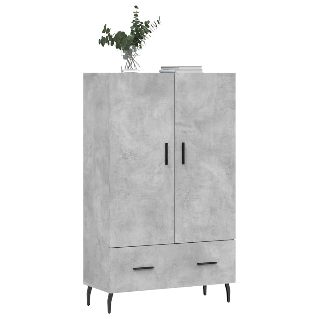 Skap Betonggrå 69,5x31x115 cm