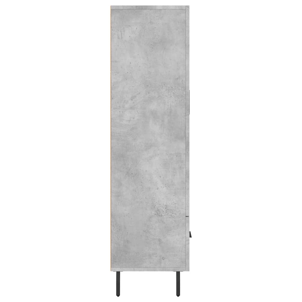 Skap Betonggrå 69,5x31x115 cm