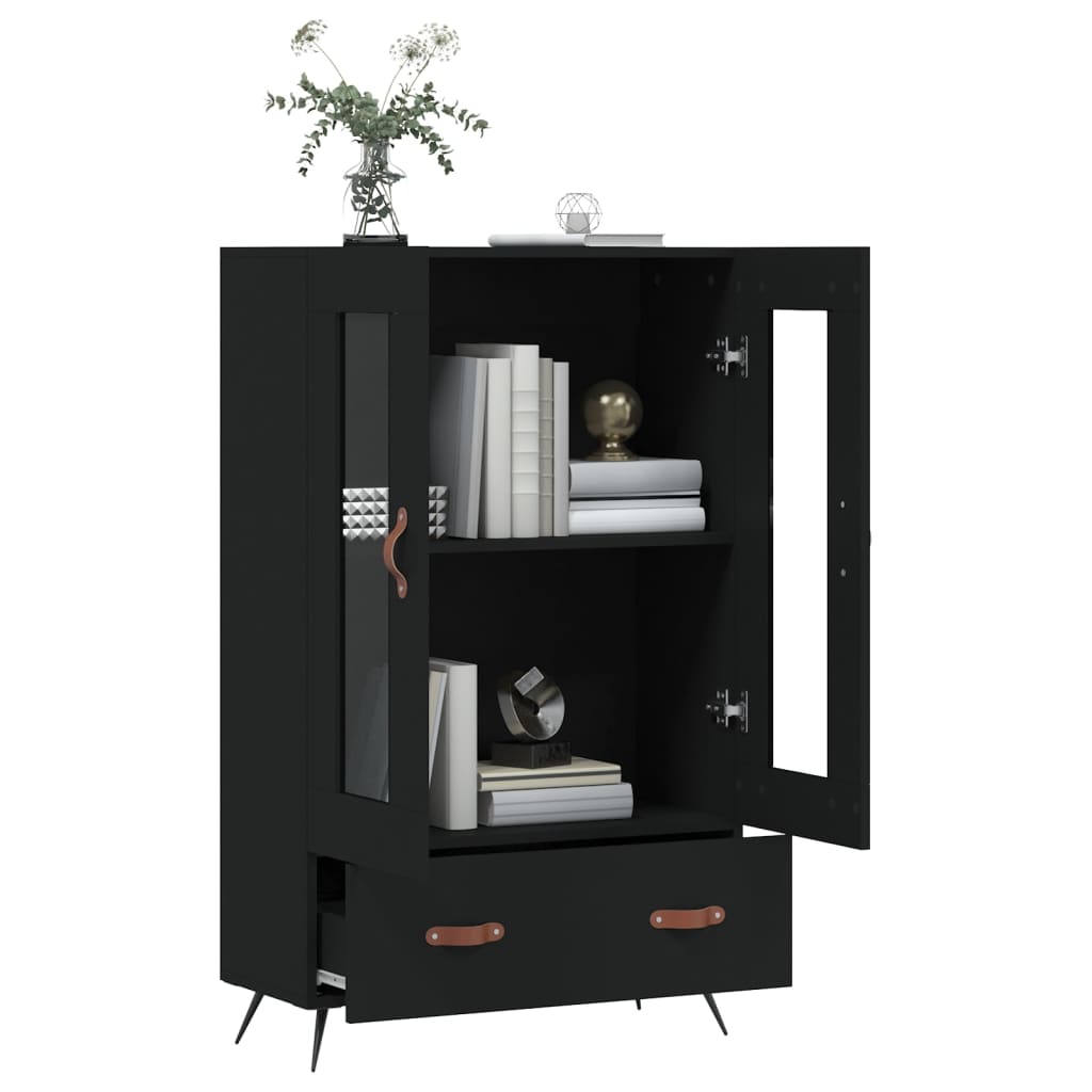 Skap Svart 69,5x31x115 cm