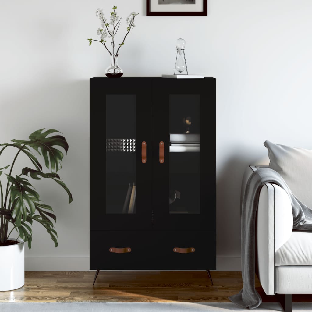 Skap Svart 69,5x31x115 cm