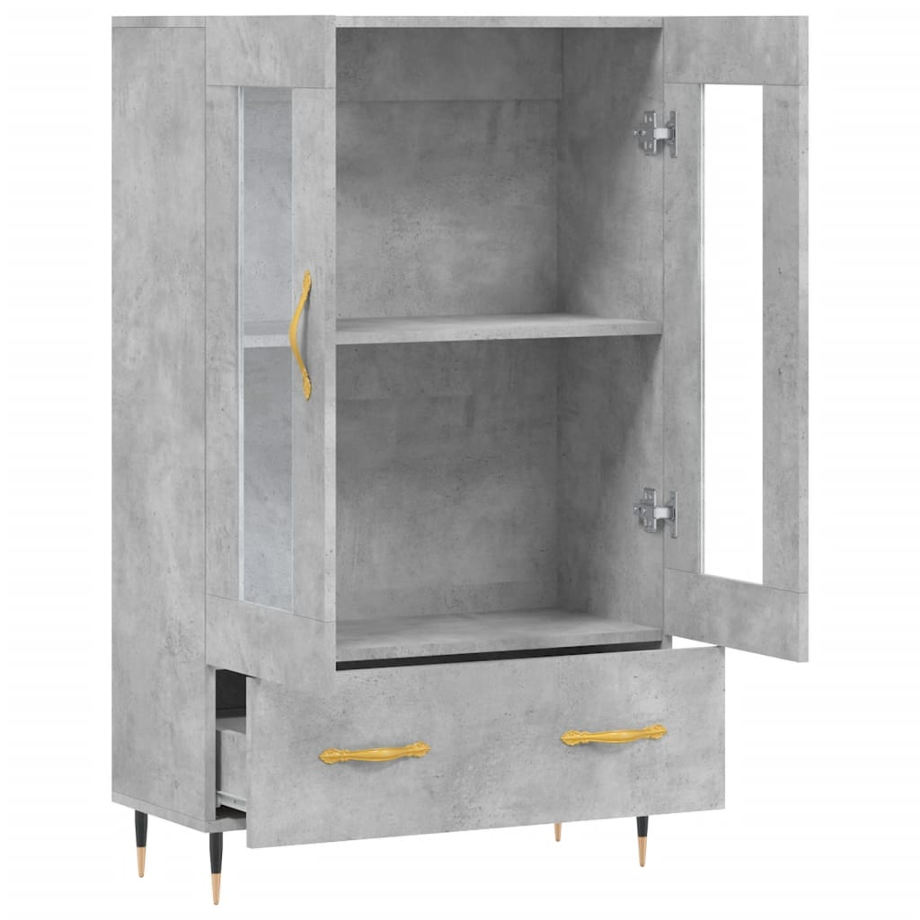 Skap Betonggrå 69,5x31x115 cm