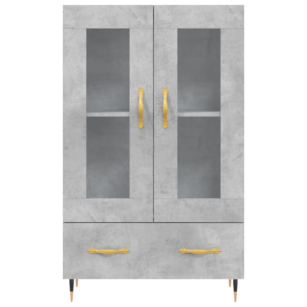 Skap Betonggrå 69,5x31x115 cm
