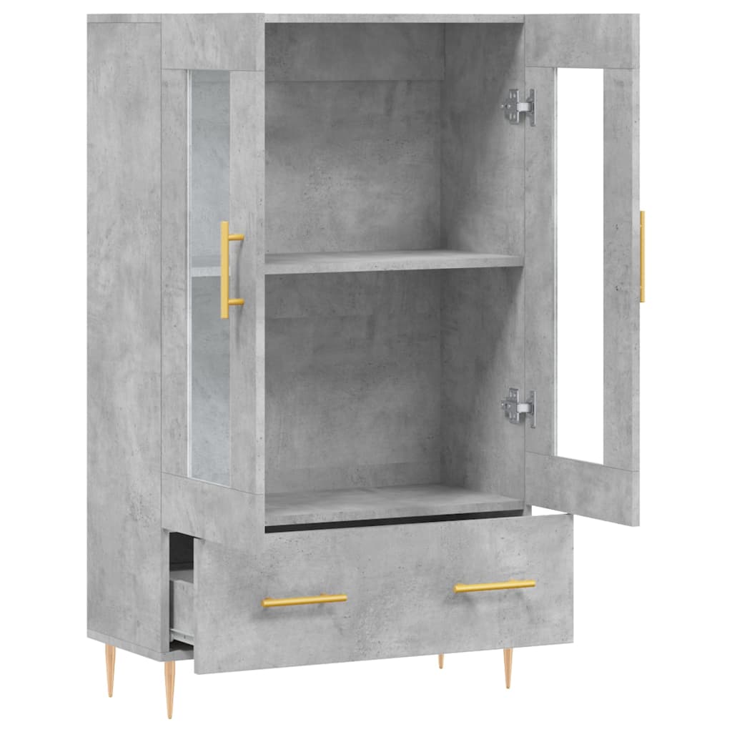 Skap Betonggrå 69,5x31x115 cm