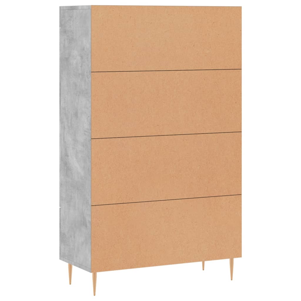 Skap Betonggrå 69,5x31x115 cm