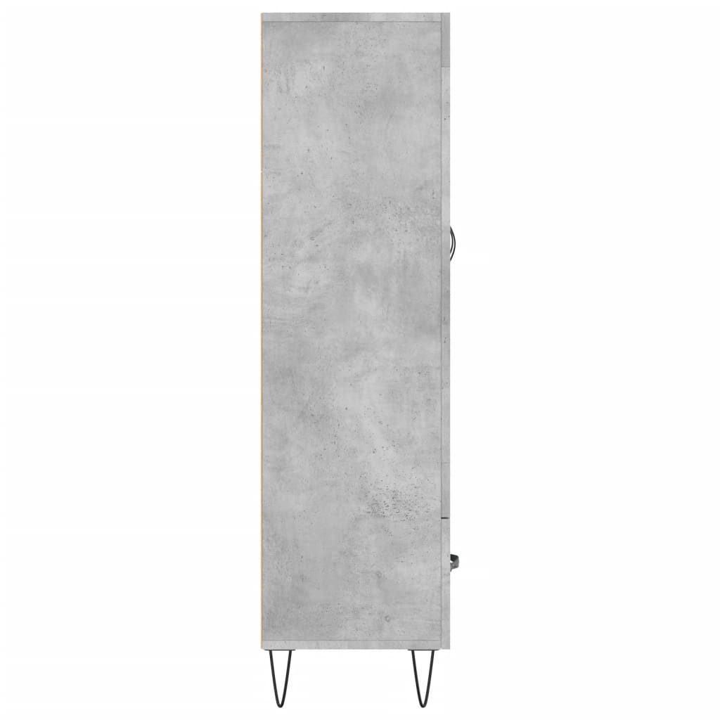 Skap Betonggrå 69,5x31x115 cm