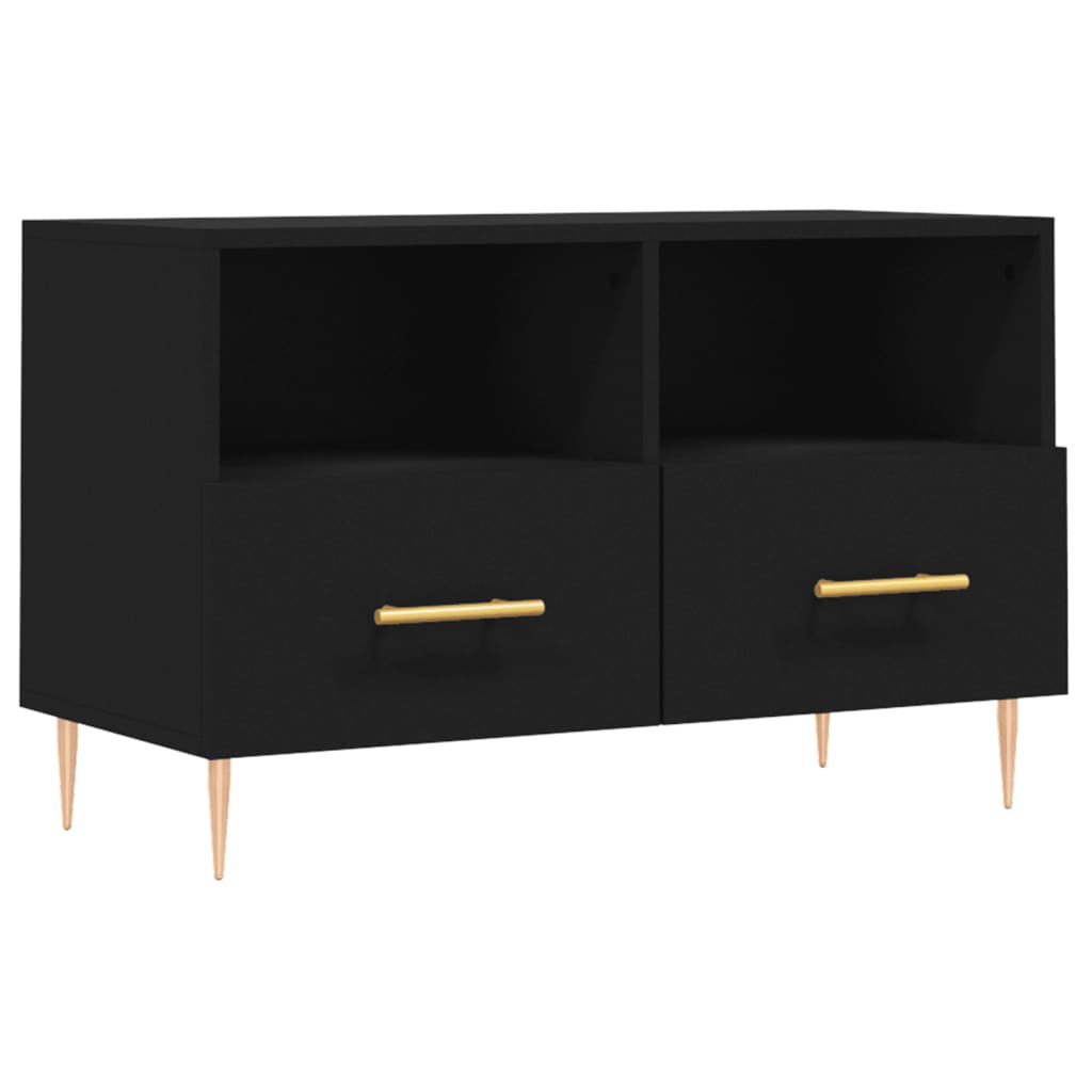 TV-Møbel Svart TV-benk 80x36x50 cm