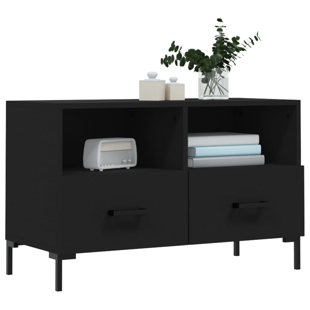 TV-Møbel Svart TV-benk 80x36x50 cm
