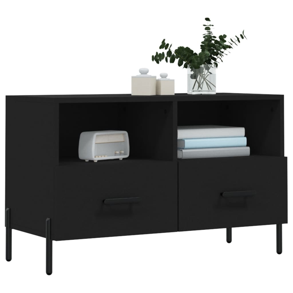 TV-Møbel Svart TV-benk 80x36x50 cm
