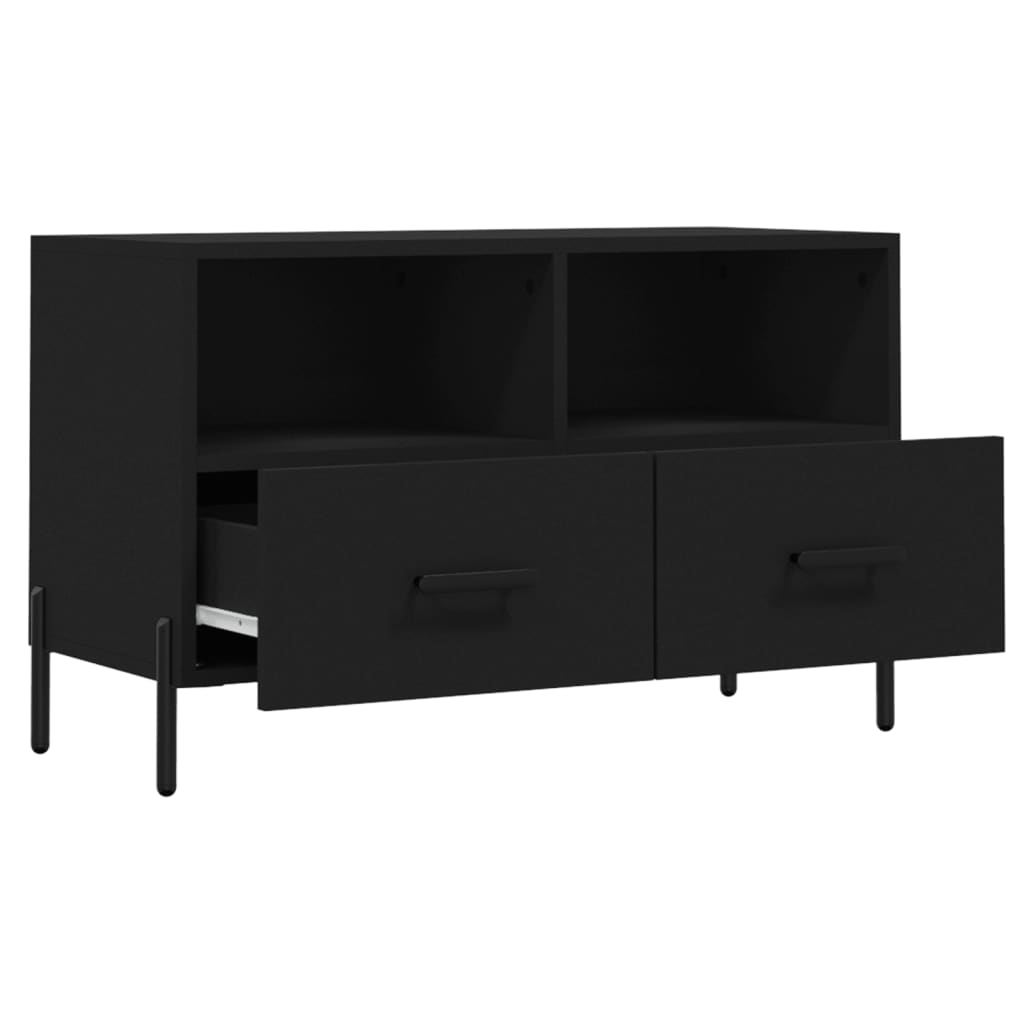 TV-Møbel Svart TV-benk 80x36x50 cm