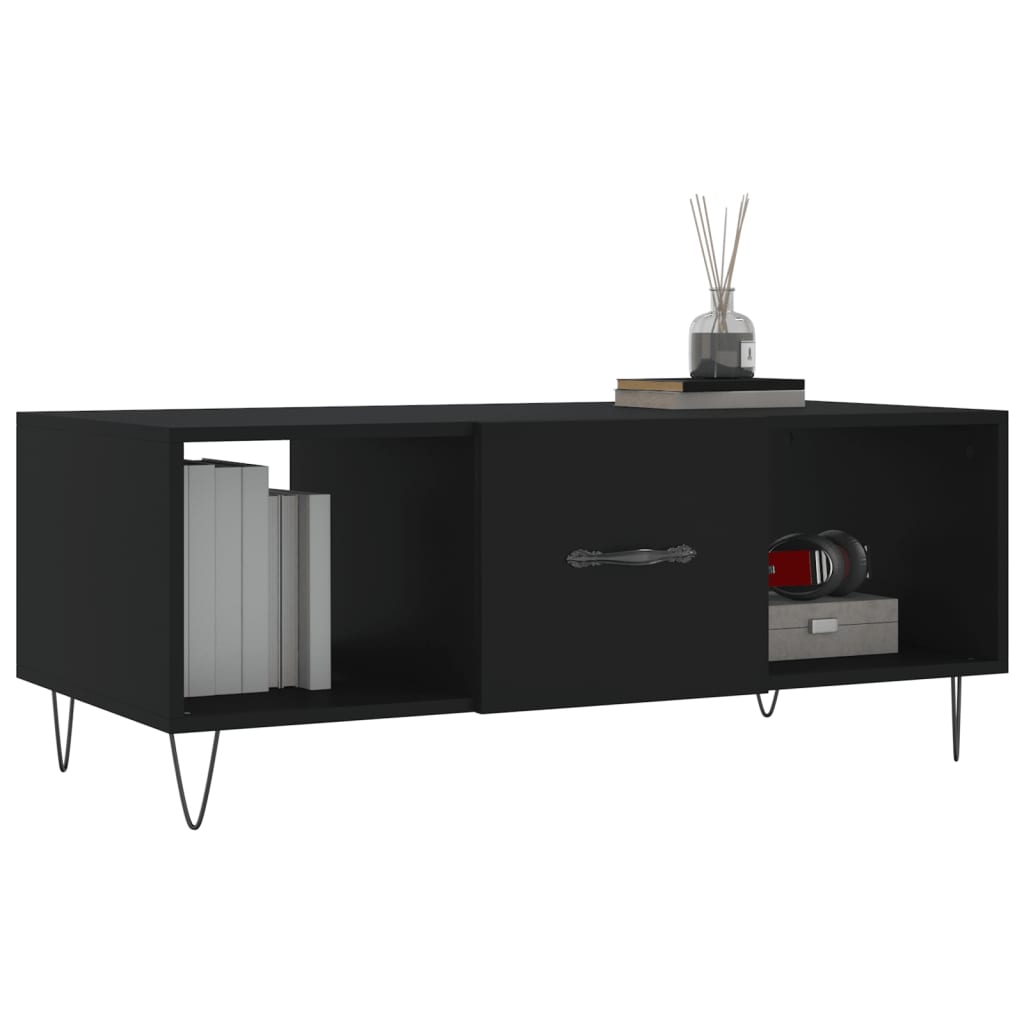 Salongbord Sofabord Svart 102x50x40 cm