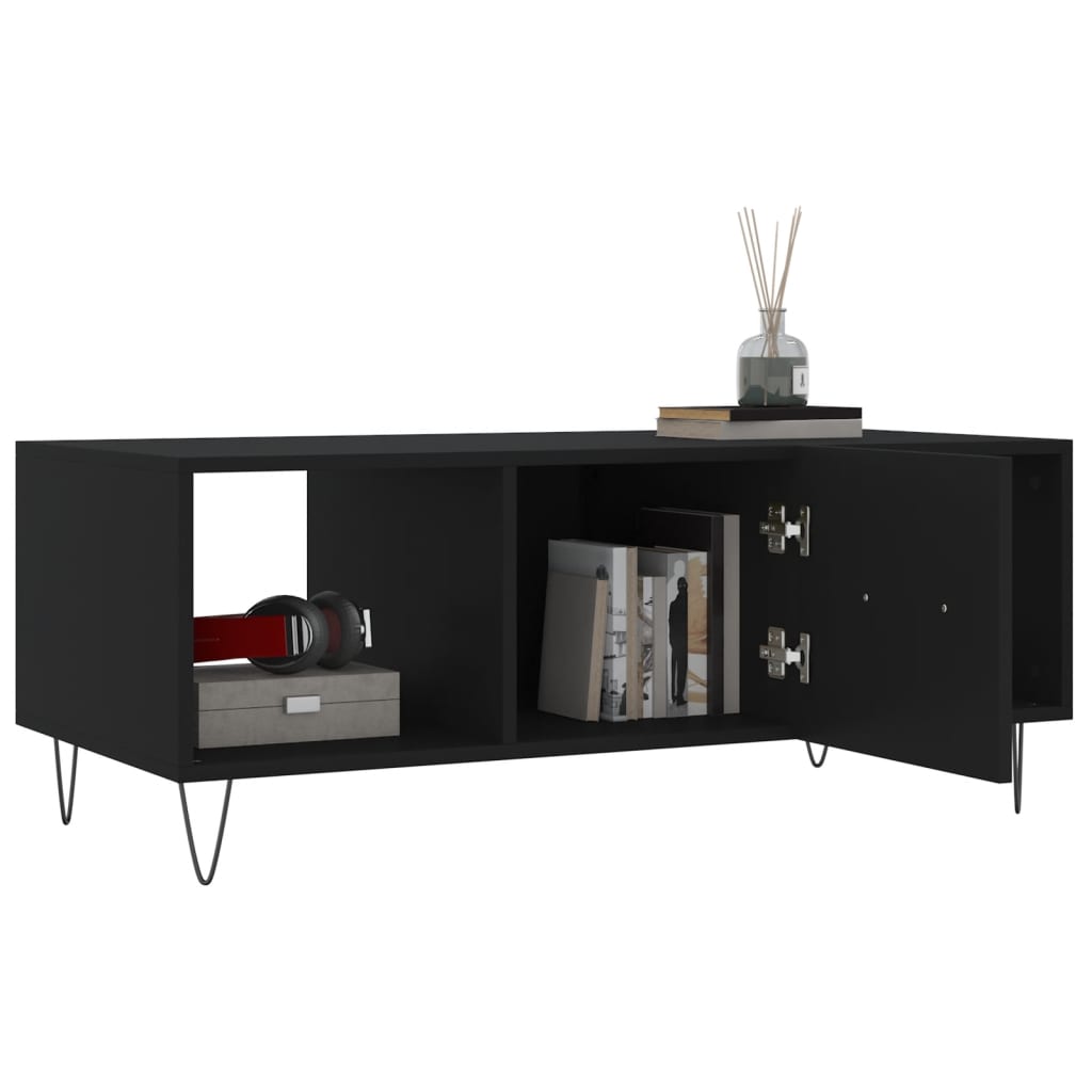 Salongbord Sofabord Svart 102x50x40 cm