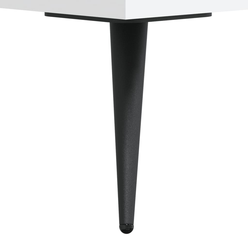 Sidebord Hvit 2 stk 50x50x40 cm