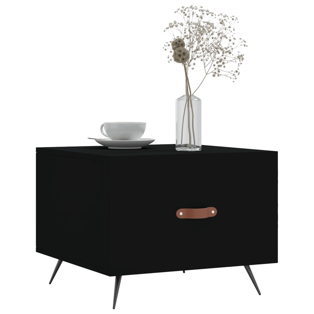 Salongbord Sofabord Svart 2 stk 50x50x40 cm