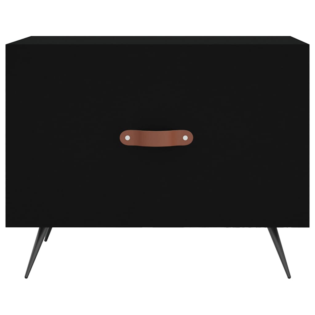 Salongbord Sofabord Svart 2 stk 50x50x40 cm