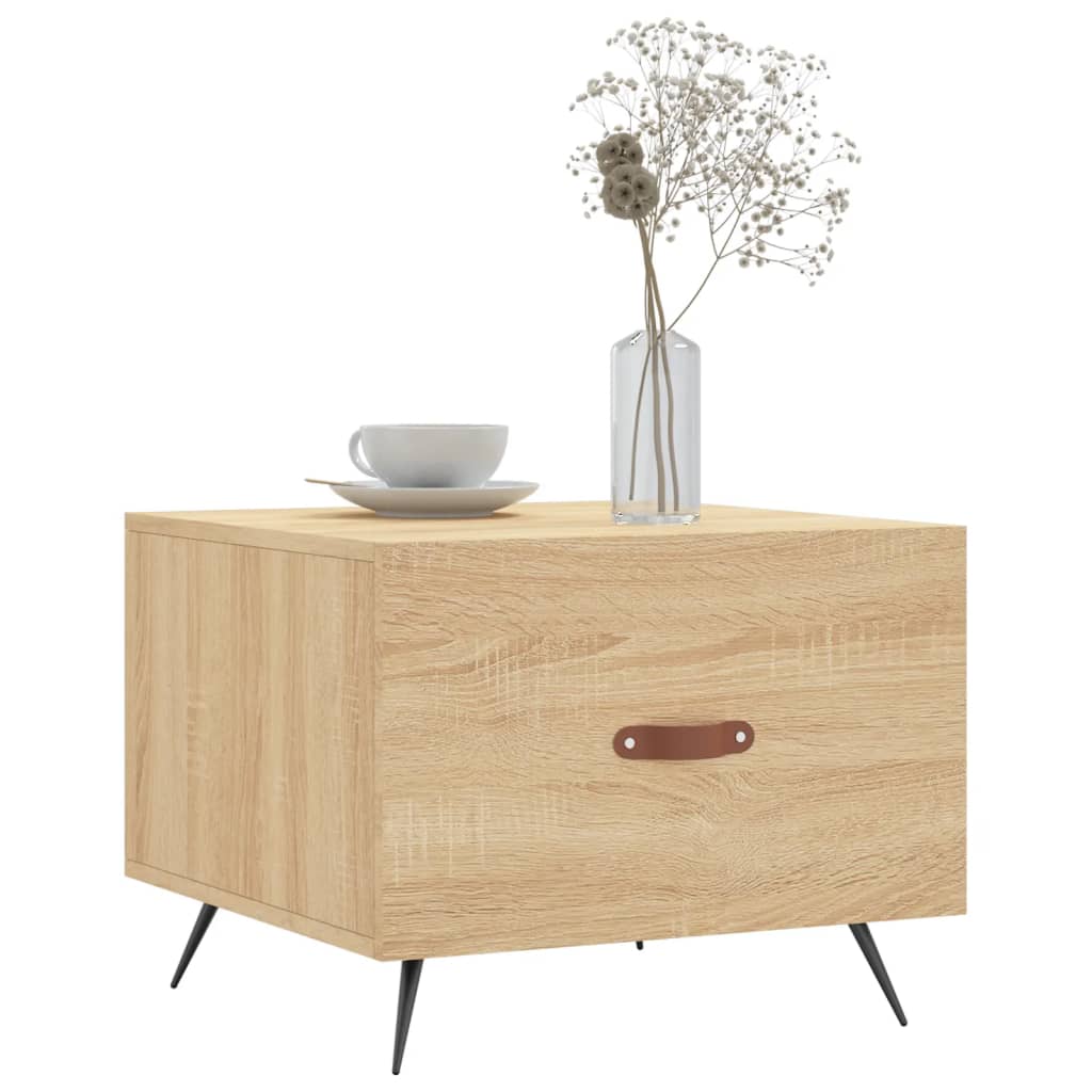 Salongbord Sofabord Sonoma Eik 2 stk 50x50x40 cm