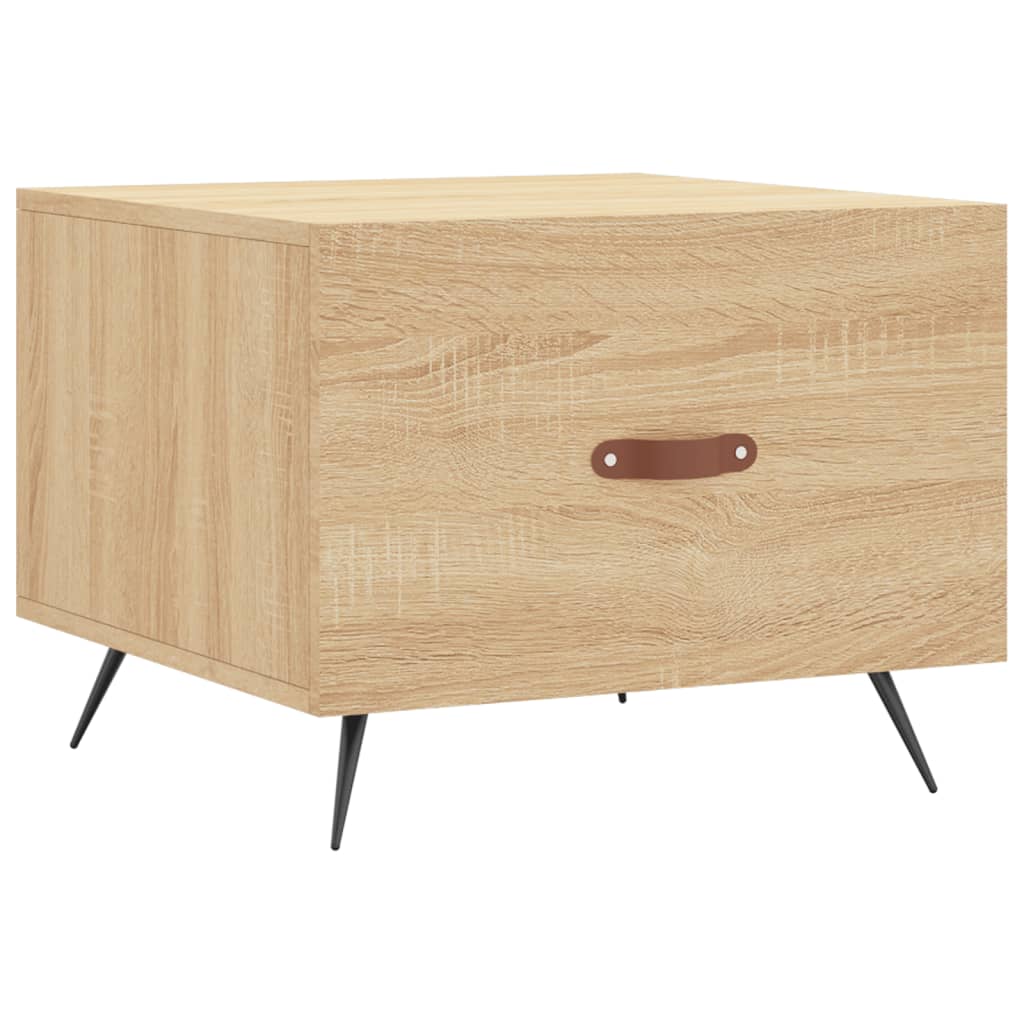 Salongbord Sofabord Sonoma Eik 2 stk 50x50x40 cm