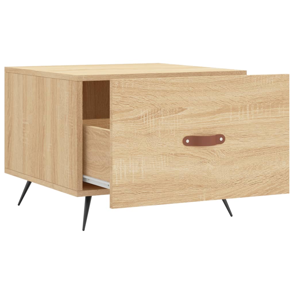 Salongbord Sofabord Sonoma Eik 2 stk 50x50x40 cm