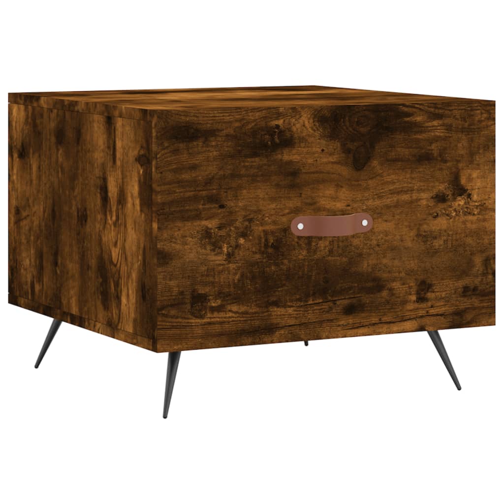 Salongbord Sofabord Røkt Eik 2 stk 50x50x40 cm