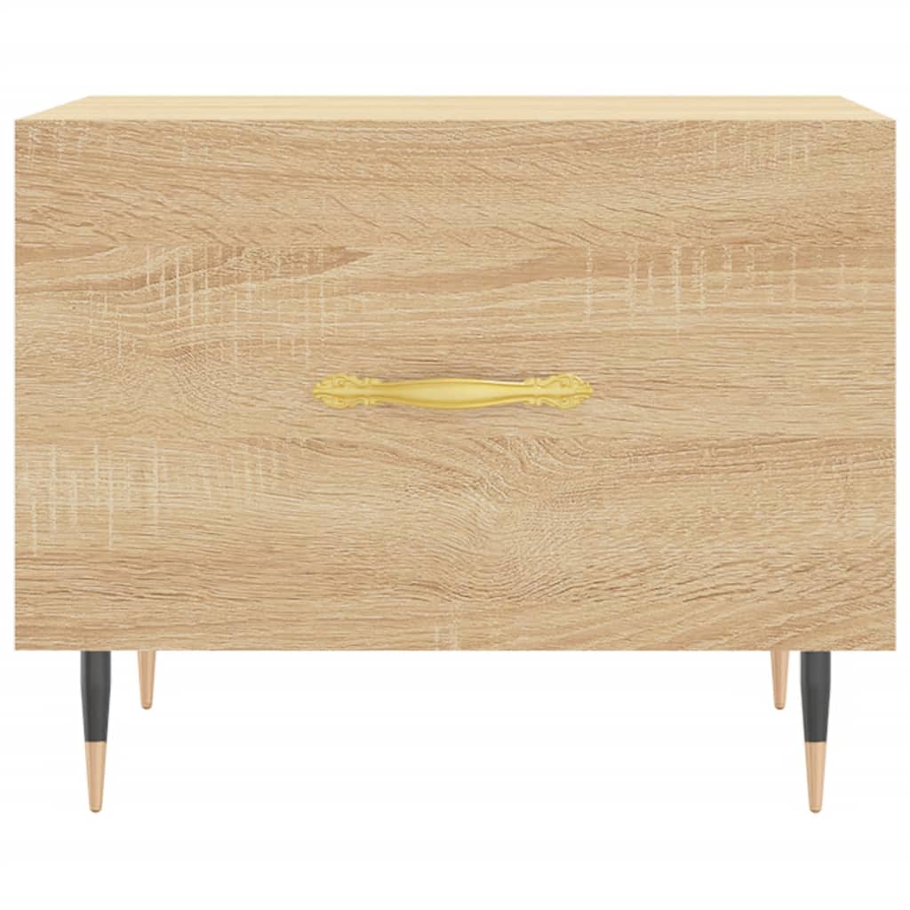 Salongbord Sofabord Sonoma Eik 2 stk 50x50x40 cm