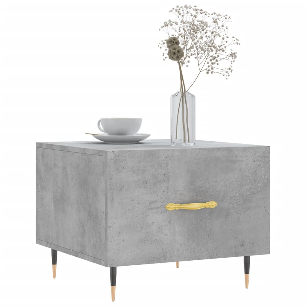 Salongbord Sofabord Betonggrå 2 stk 50x50x40 cm