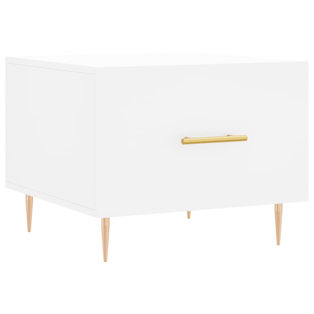 Sidebord Hvit 2 stk 50x50x40 cm