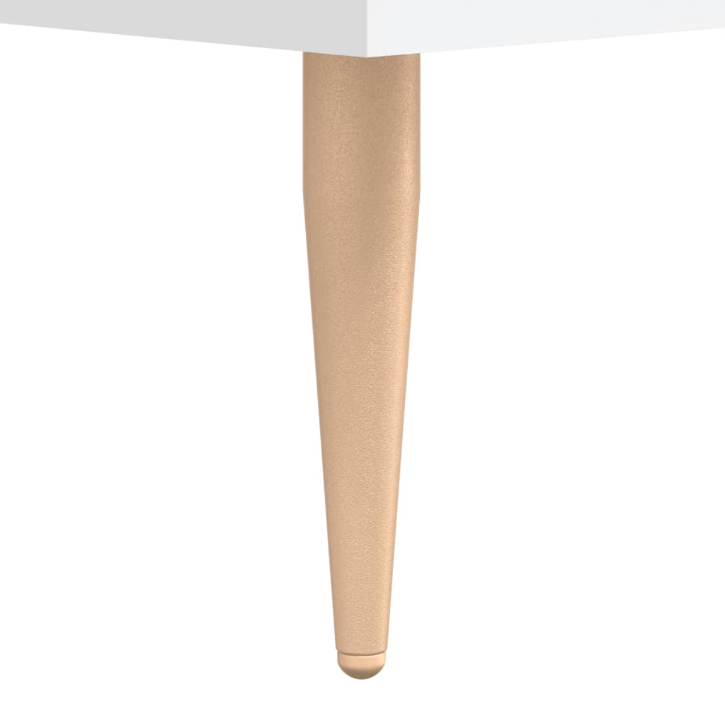 Sidebord Hvit 2 stk 50x50x40 cm