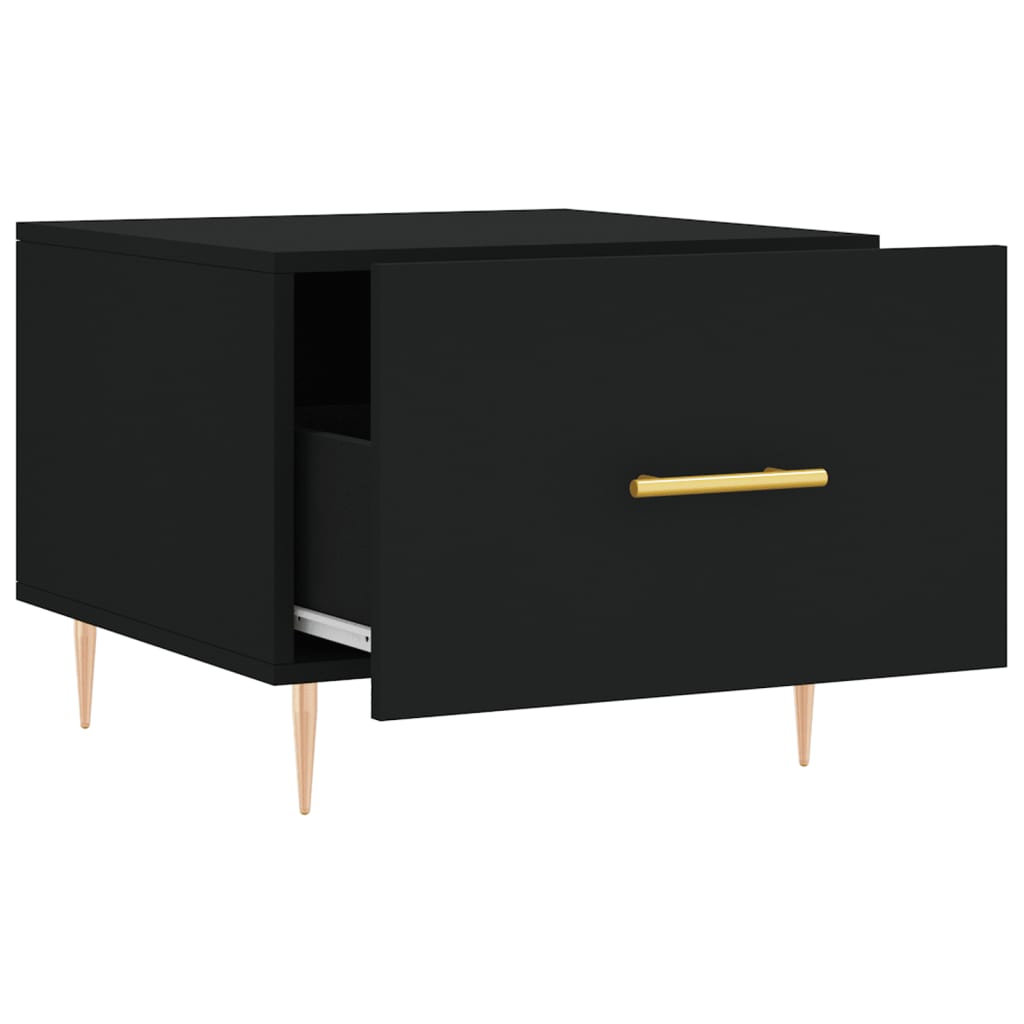 Salongbord Sofabord Svart 2 stk 50x50x40 cm