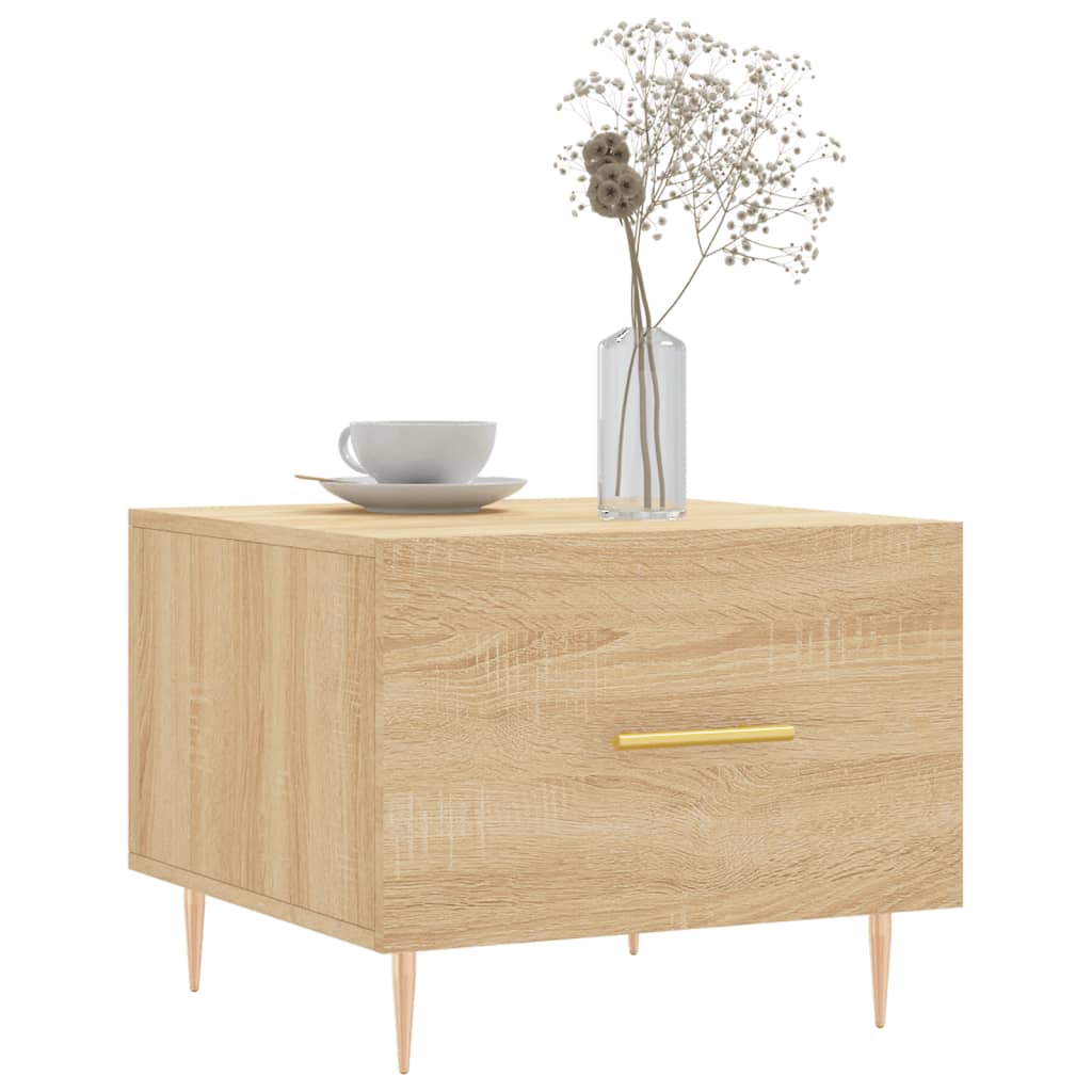 Salongbord Sofabord Sonoma Eik 2 stk 50x50x40 cm