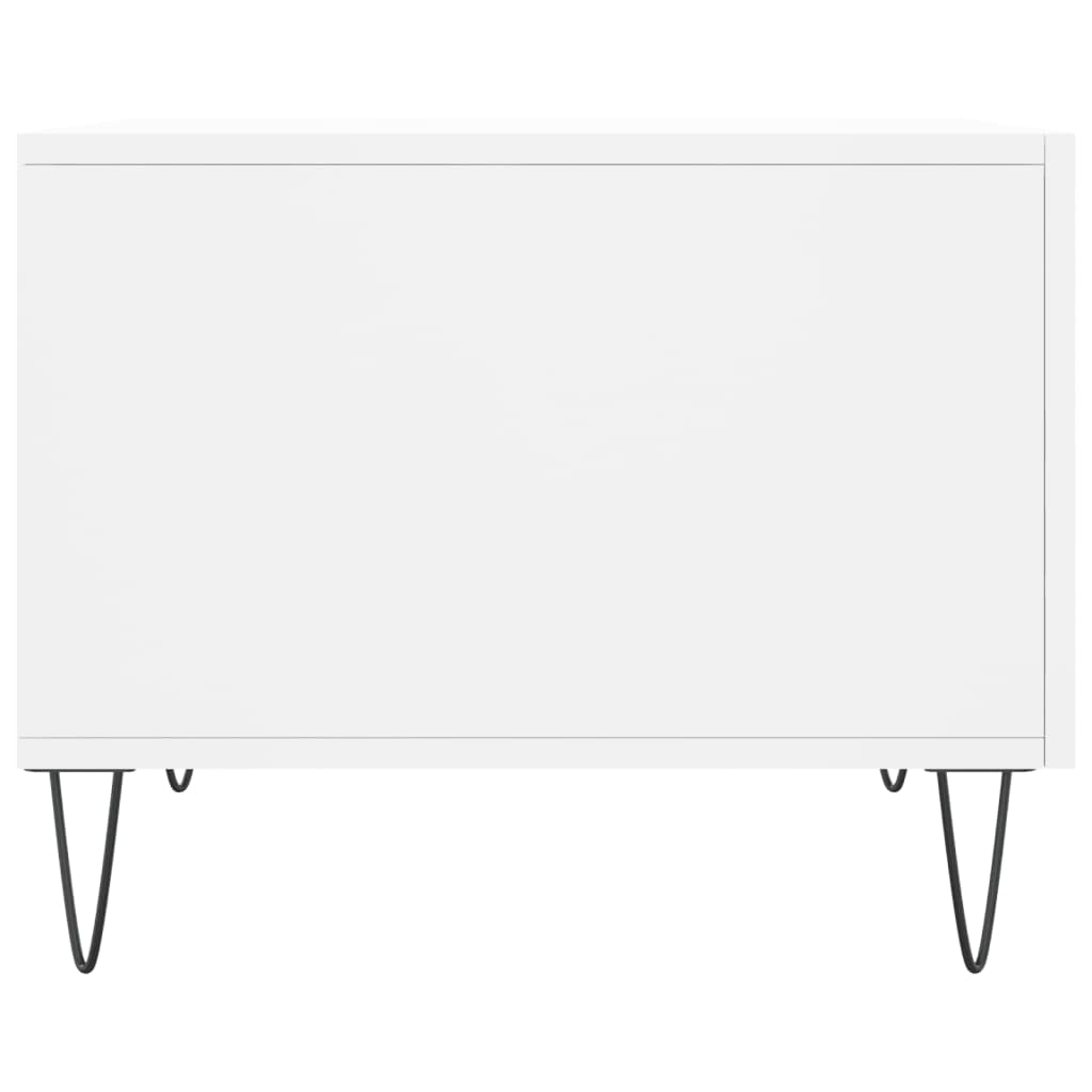 Sidebord Hvit 2 stk 50x50x40 cm