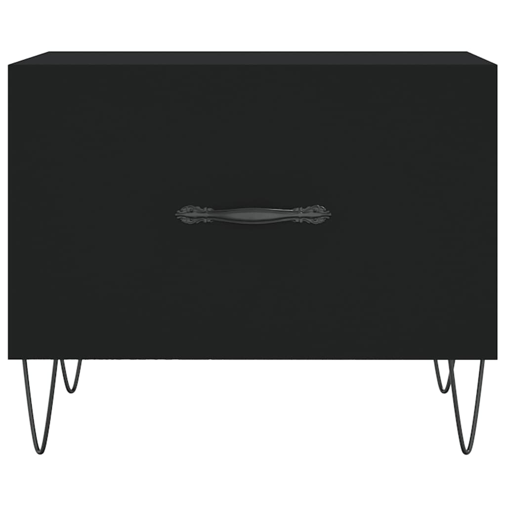 Salongbord Sofabord Svart 2 stk 50x50x40 cm