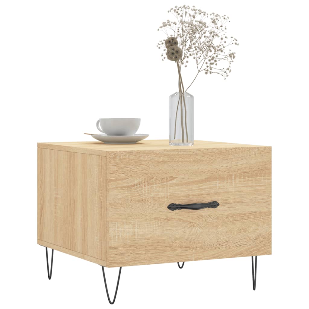 Salongbord Sofabord Sonoma Eik 2 stk 50x50x40 cm
