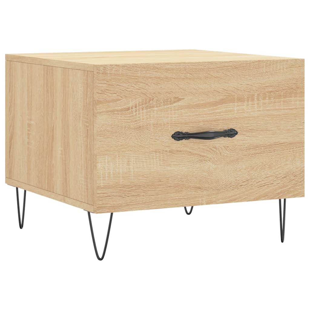 Salongbord Sofabord Sonoma Eik 2 stk 50x50x40 cm