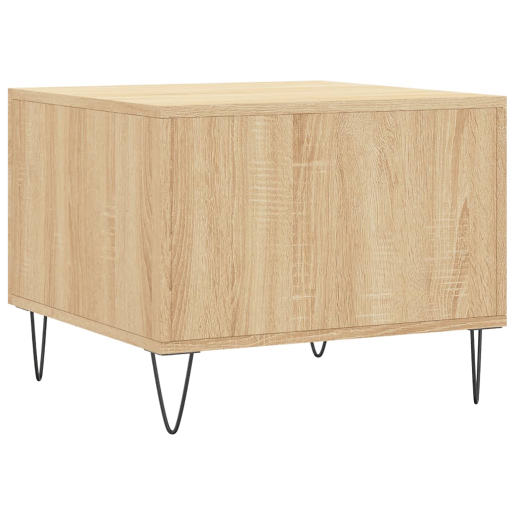 Salongbord Sofabord Sonoma Eik 2 stk 50x50x40 cm
