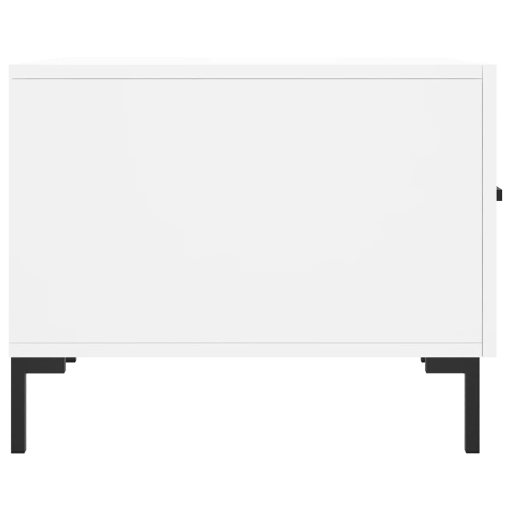 Sidebord Hvit 2 stk 50x50x40 cm