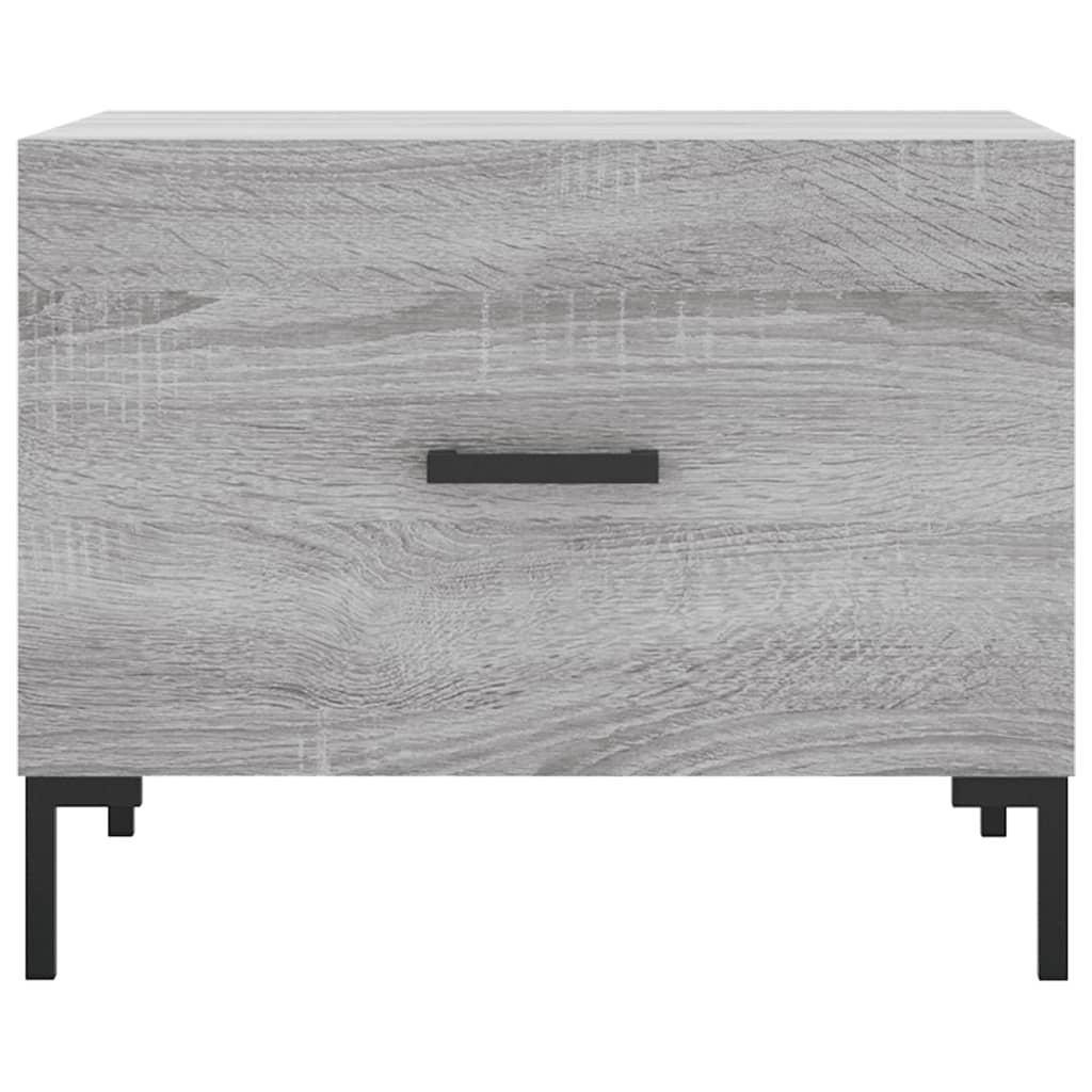 Salongbord Sofabord Sonoma Grå 2 stk 50x50x40 cm