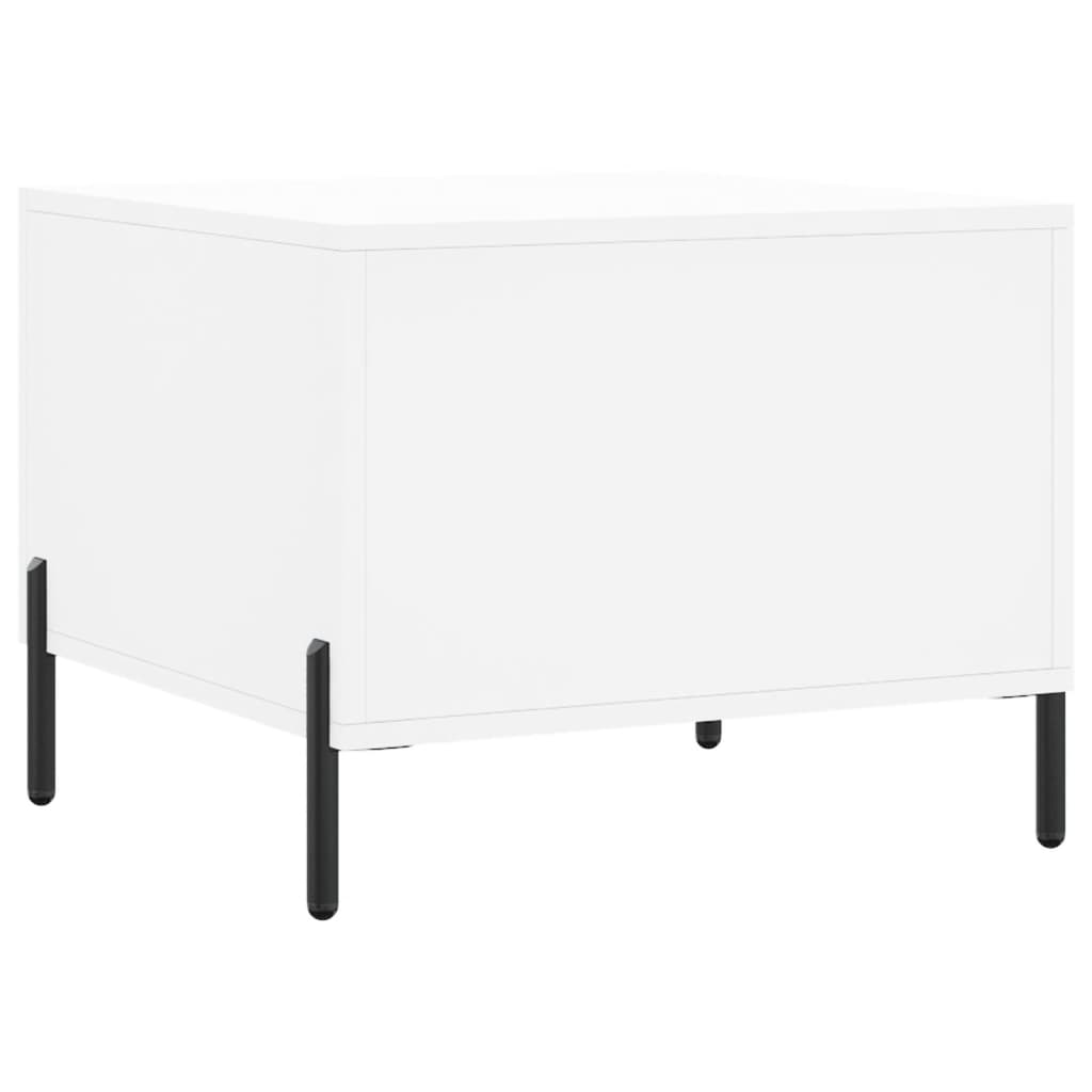 Sidebord Hvit 2 stk 50x50x40 cm
