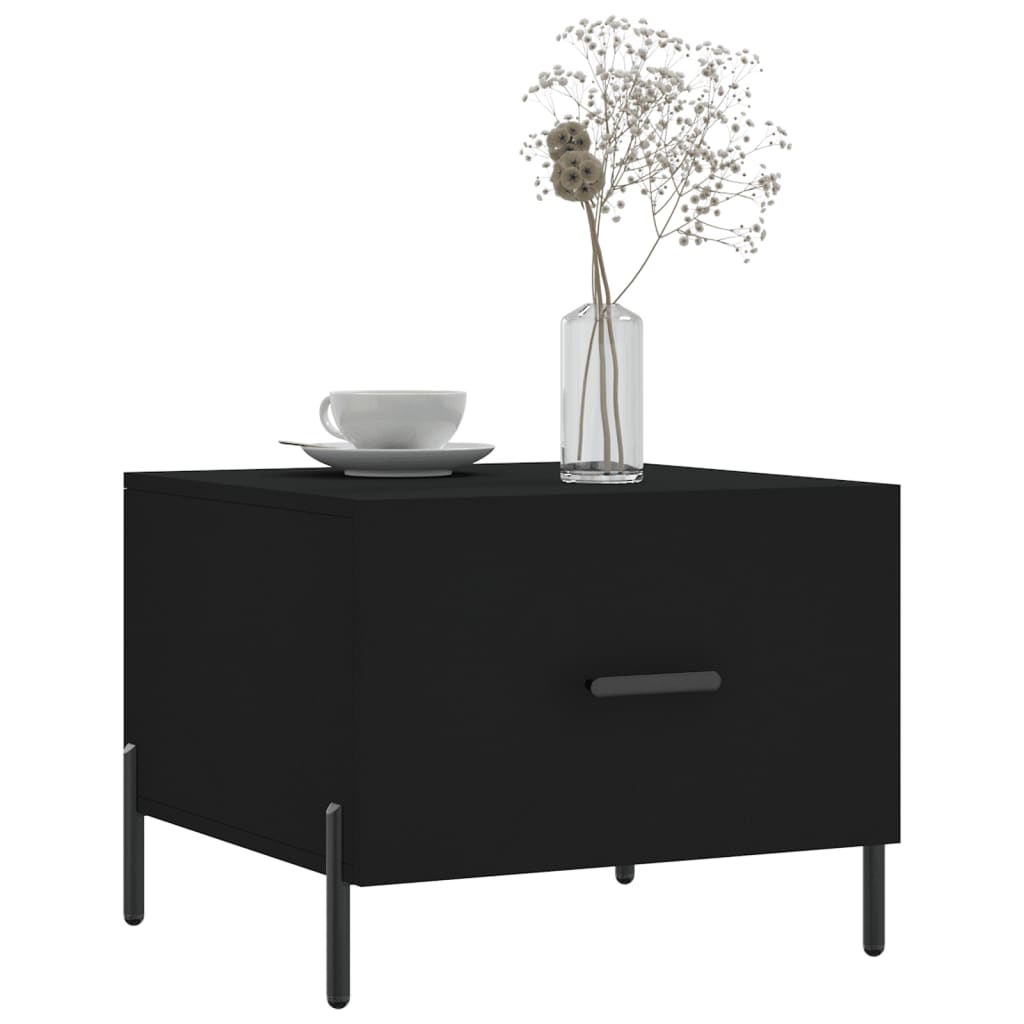 Salongbord Sofabord Svart 2 stk 50x50x40 cm