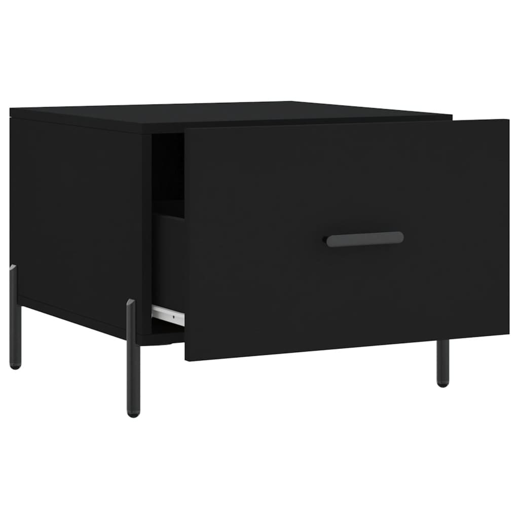 Salongbord Sofabord Svart 2 stk 50x50x40 cm