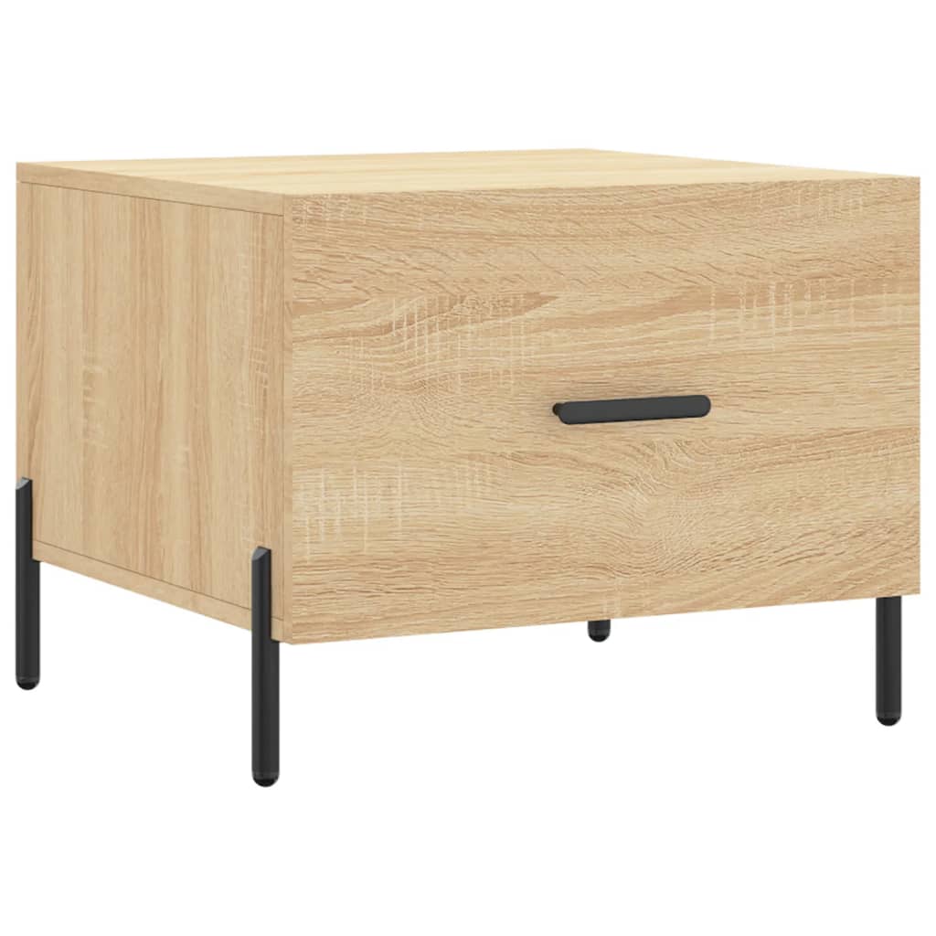 Salongbord Sofabord Sonoma Eik 2 stk 50x50x40 cm