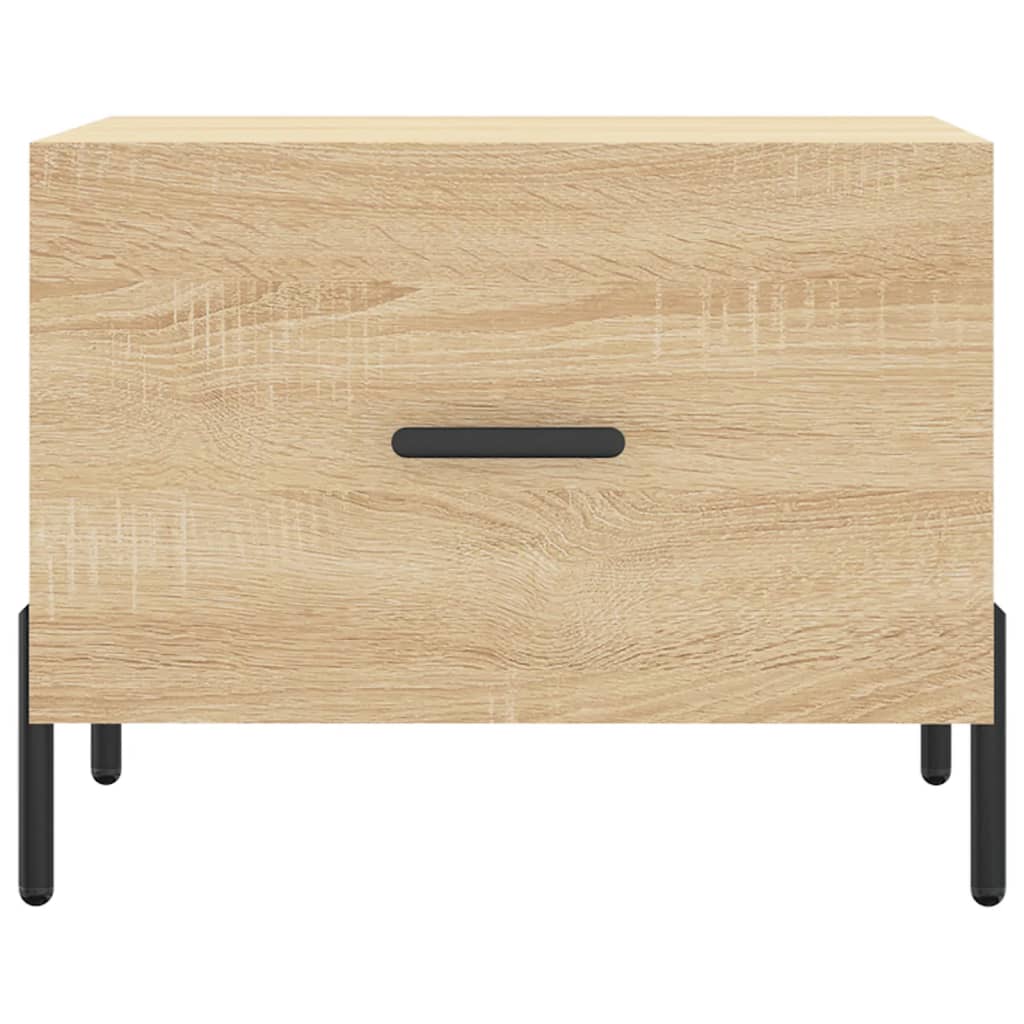 Salongbord Sofabord Sonoma Eik 2 stk 50x50x40 cm