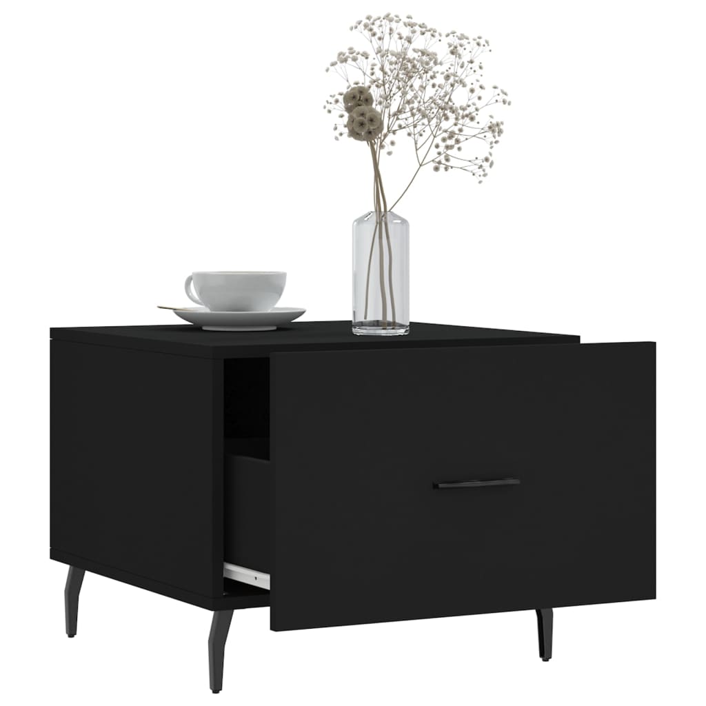 Salongbord Sofabord Svart 2 stk 50x50x40 cm