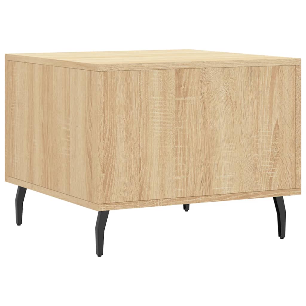 Salongbord Sofabord Sonoma Eik 2 stk 50x50x40 cm