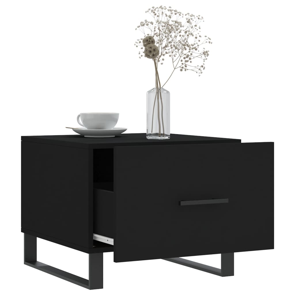 Salongbord Sofabord Svart 2 stk 50x50x40 cm