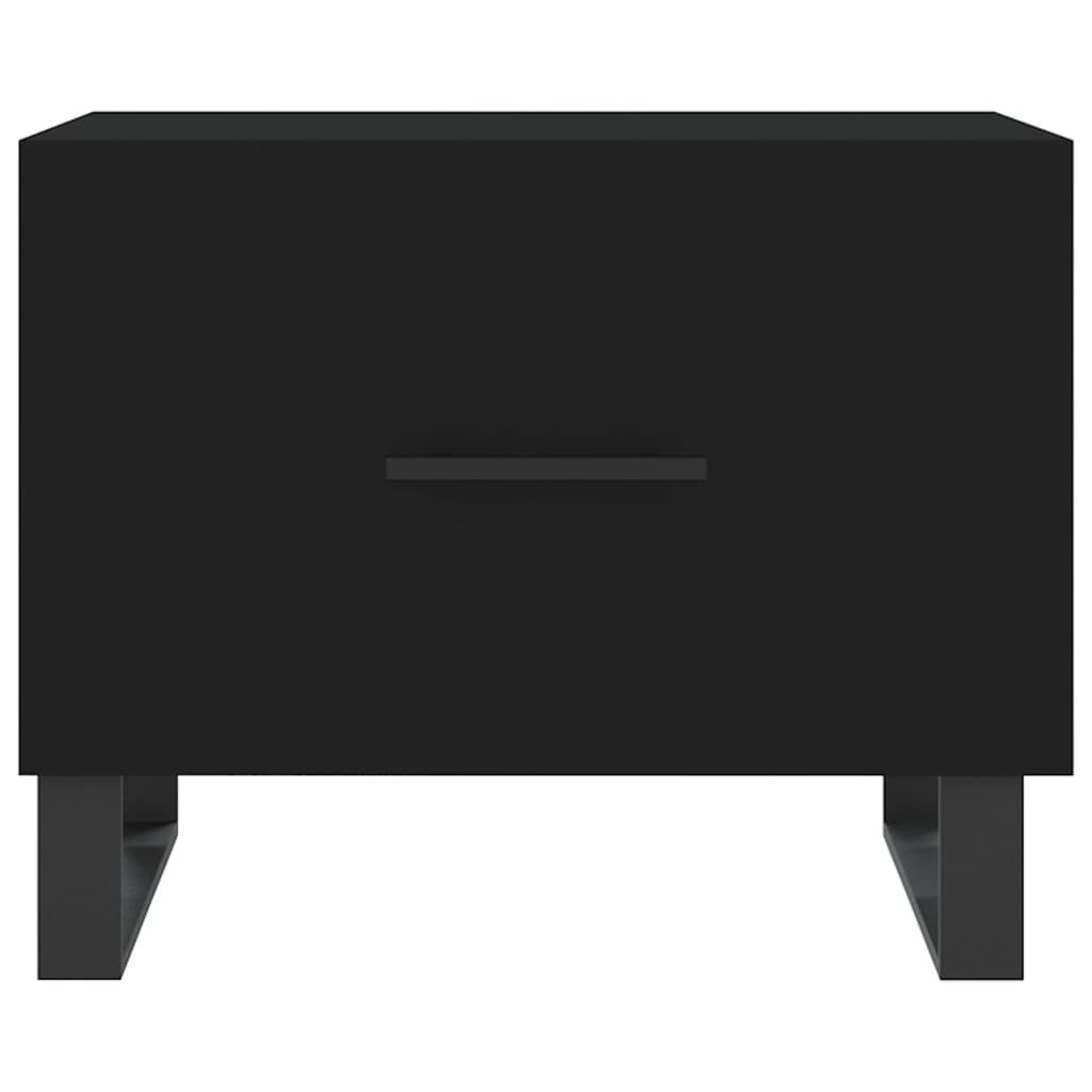 Salongbord Sofabord Svart 2 stk 50x50x40 cm