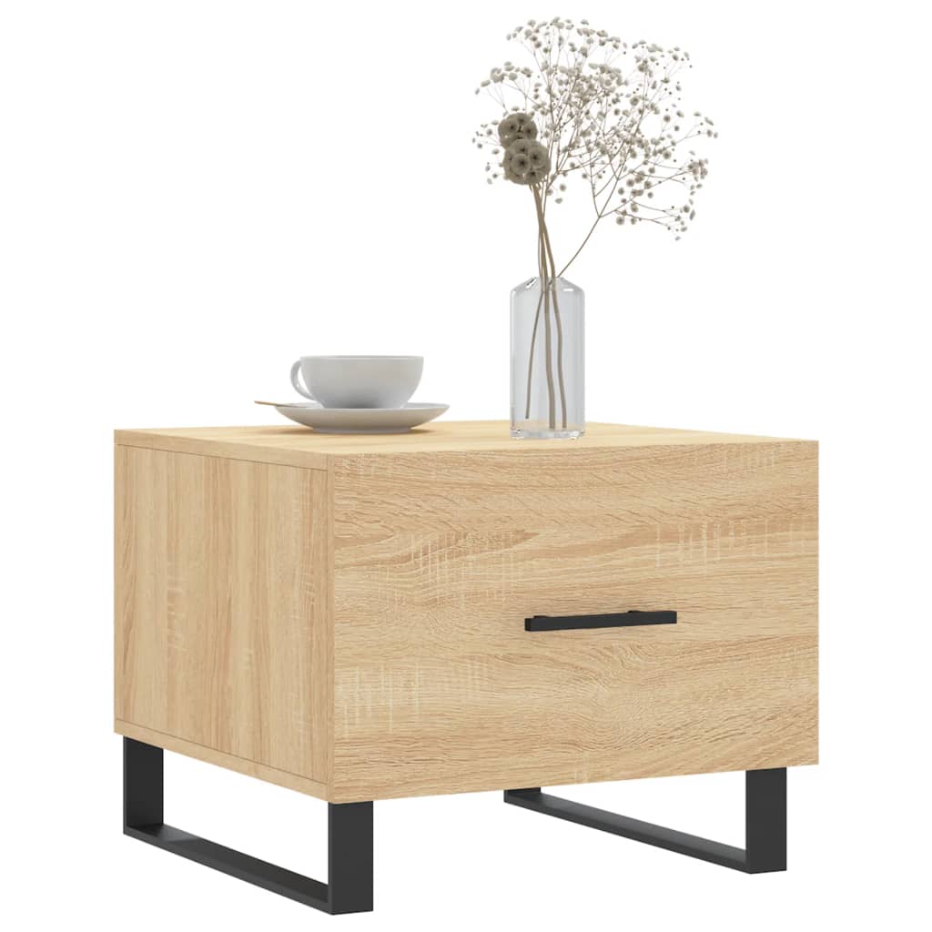 Salongbord Sofabord Sonoma Eik 2 stk 50x50x40 cm
