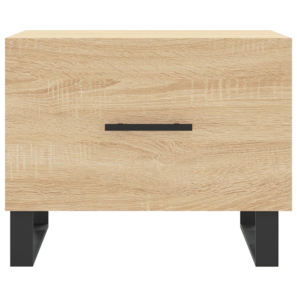 Salongbord Sofabord Sonoma Eik 2 stk 50x50x40 cm