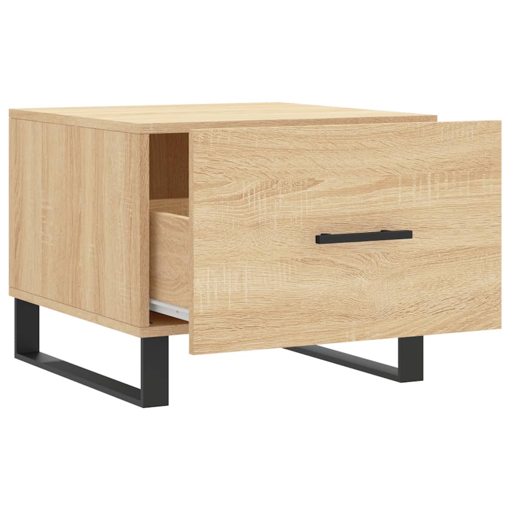 Salongbord Sofabord Sonoma Eik 2 stk 50x50x40 cm