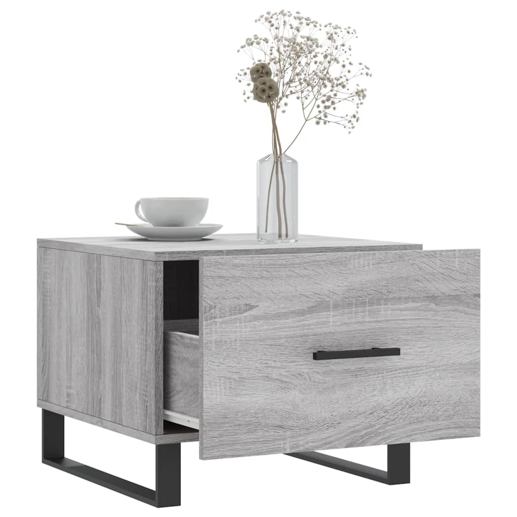 Salongbord Sofabord Sonoma Grå 2 stk 50x50x40 cm